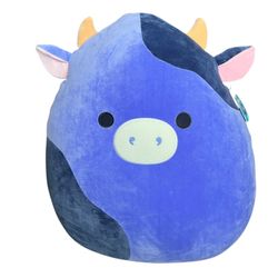 Squishmallows Ingrid Purple Cow 24" Plush, Giant Cow Stuffed Animal Soft Toy NWT