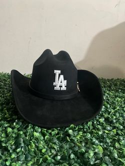 New Dodger hat with rhinestone belt buckle detail