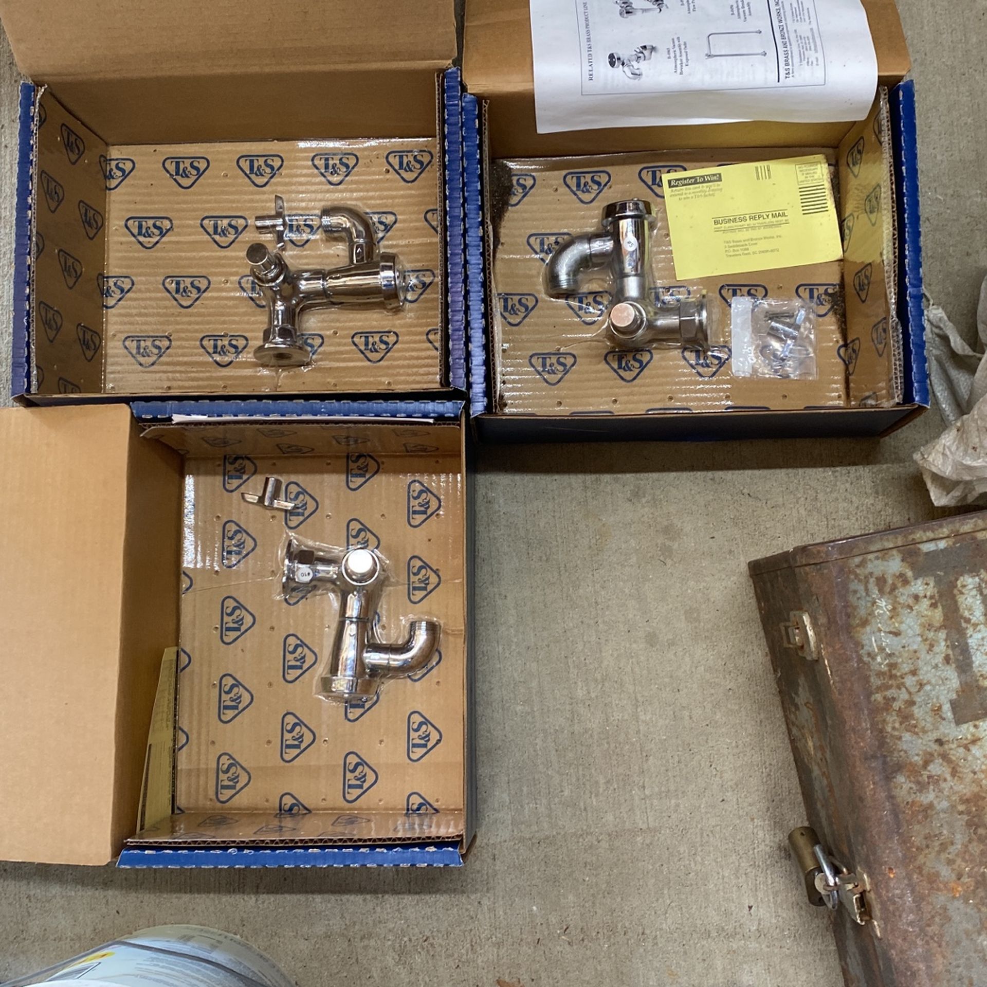 T&S Brass Wall Faucet.