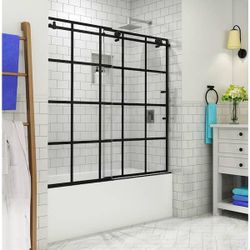 Tub shower door