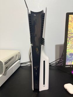 Ps5 Pro with disc drive and stand