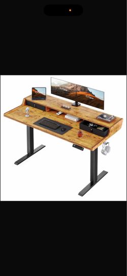 47” Electric Standing Desk with Drawers, 48″ x 24″ Gaming Table  ( I have a lot of desk sizes and color 😃)