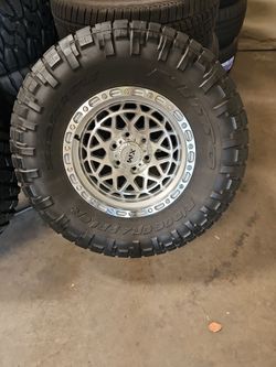 17x9 xm rims 6 lug 6x139 6x5.5 on used tires 35 1250 17
