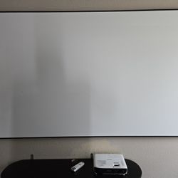 Epson Ex3260 projector w/120" 4k-8k UHD wall mount screen