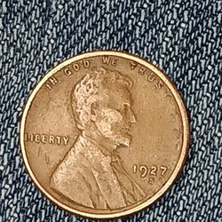 1927 S 1927 D Wheat Cent Coins