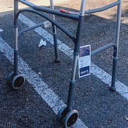 Drive Medical Deluxe Two Button Folding Walker