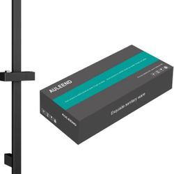 AULEEND Shower Slide Bar – Adjustable Height - Wall Mounted - Matte Black