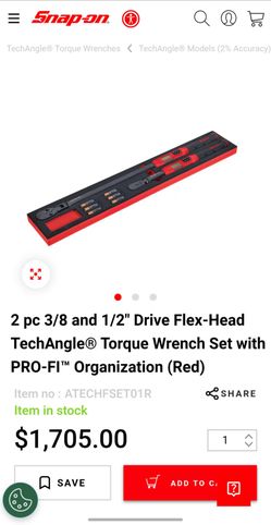 Snap on torque wrenches