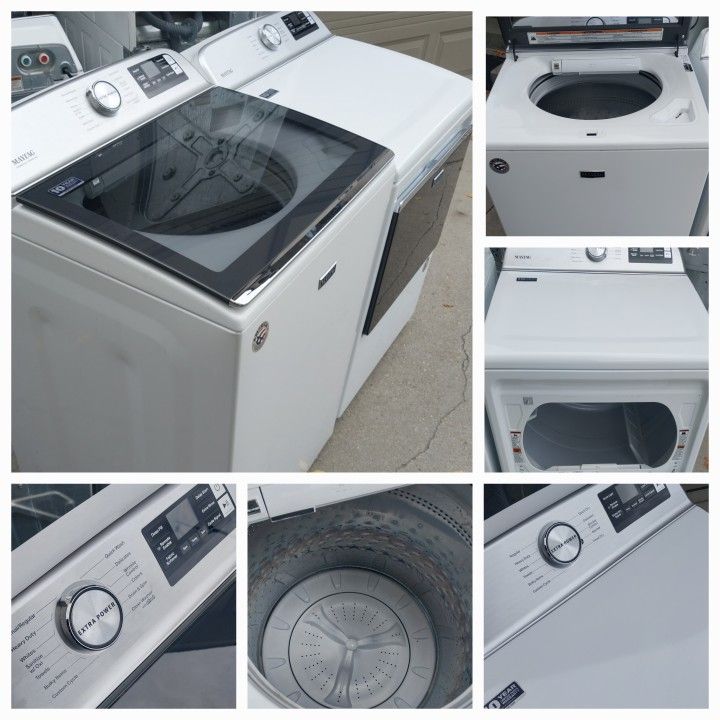 "MEGA" NEWER MAYTAG Washer And Dryer Set,  Delivery Warranty 