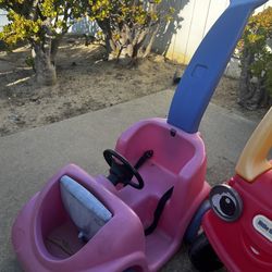 Pink Push Car 