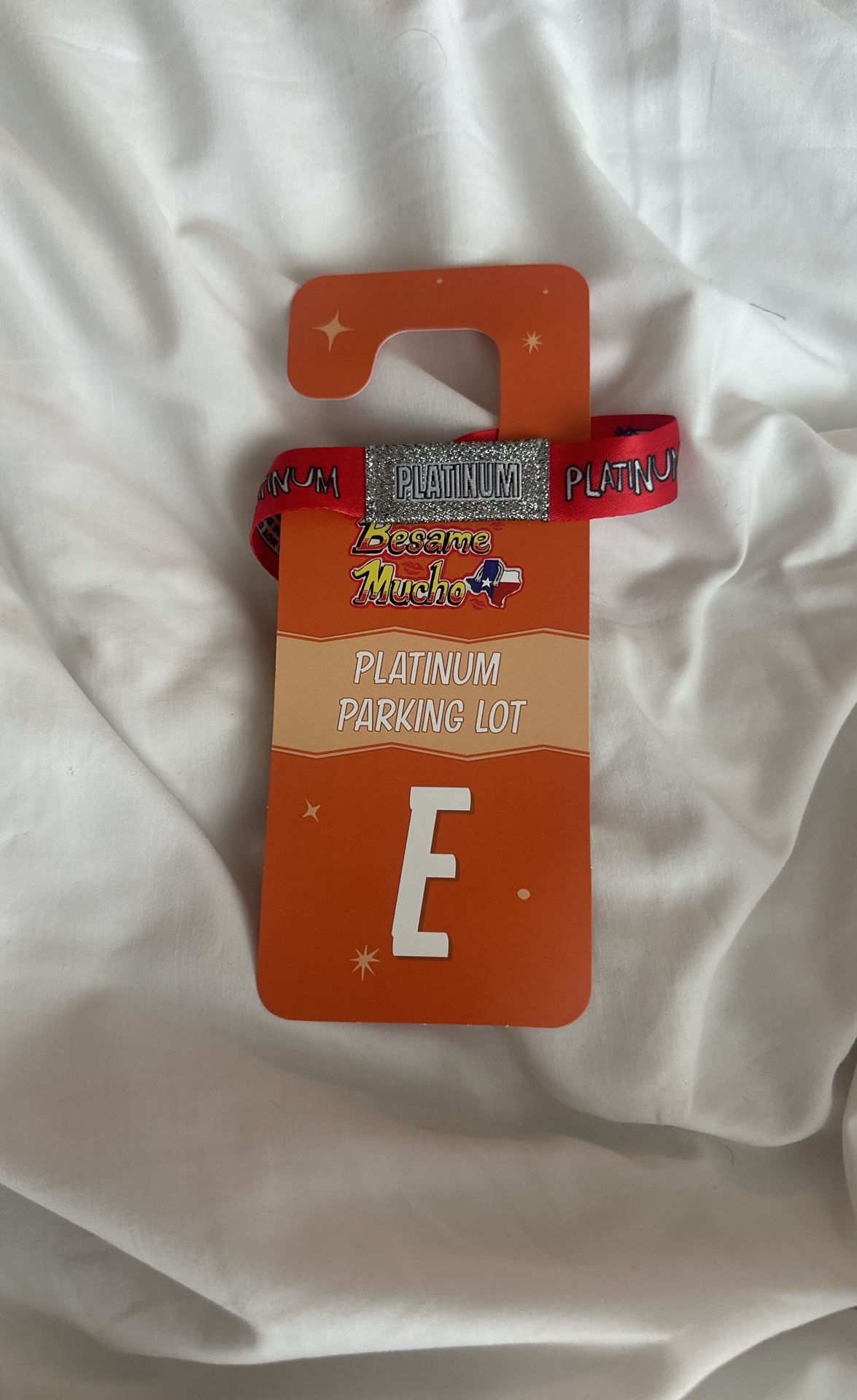 BESAME MUCHO PLATINUM TICKET WITH PLATINUM PARKING