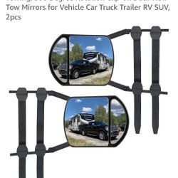 New In BOX. TOWING MIRRORS. SET OF 2. SEE ALL PHOTOS. CASH PICKUP ONLY 