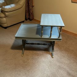 Blue End table 
