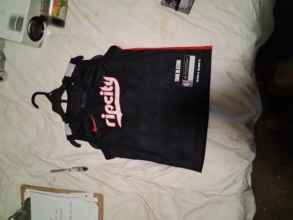 Nike Trail Blazers Plaid Jersey