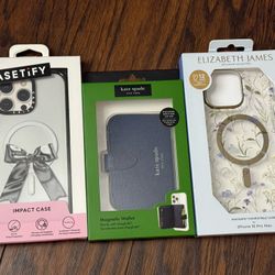 2 - iPhone 16 Pro Max Cases & Kate Spade Magnetic Wallet (Brand New in Box)
