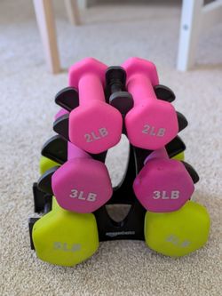 Amazon weight set (5 lbs, 3 lbs, 2 lbs)