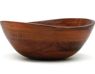 Cherry finish small decorative/serving bowl