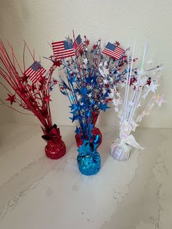 Party SuppliesPatriotic Foil Balloon Weight Centerpieces Set of 4