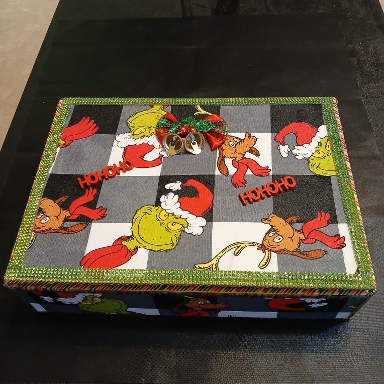 Homemade Alterd Box Grech Christmas