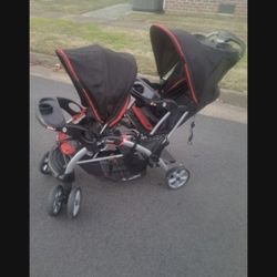 BABY TREND SIT N STAND DOUBLE STROLLER