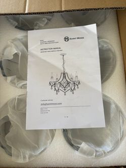 Saint Mossi Crystal Chandelier – New in Box