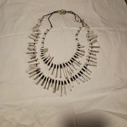 White Turquoise Beaded Necklace