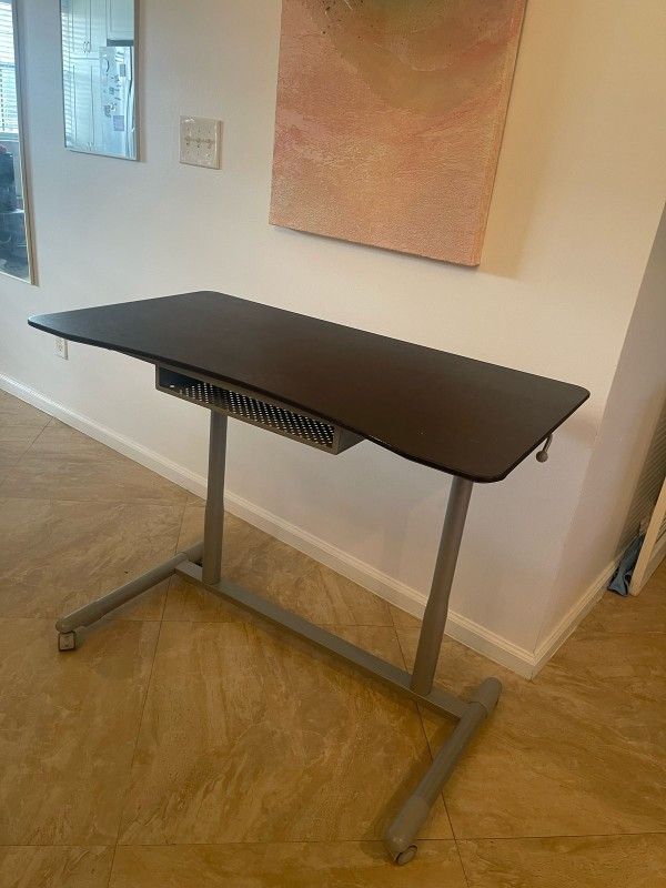 Adjustable Height Standing Work/Study Desk With Wheels