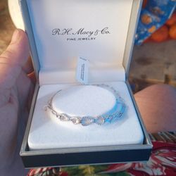 Sterling Silver Ribbon Bracelet 