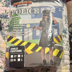 Little Girl Police Officer Costume 