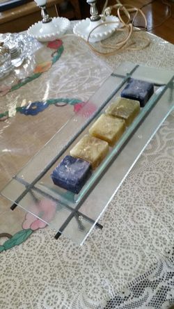 5 square candle holder