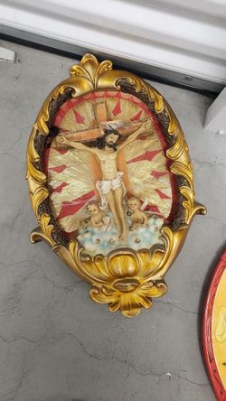 Crucifixion Glass Wall Art