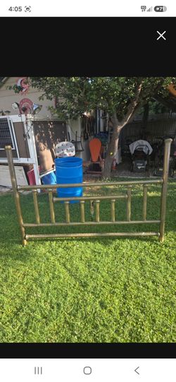 Solid brass headboard