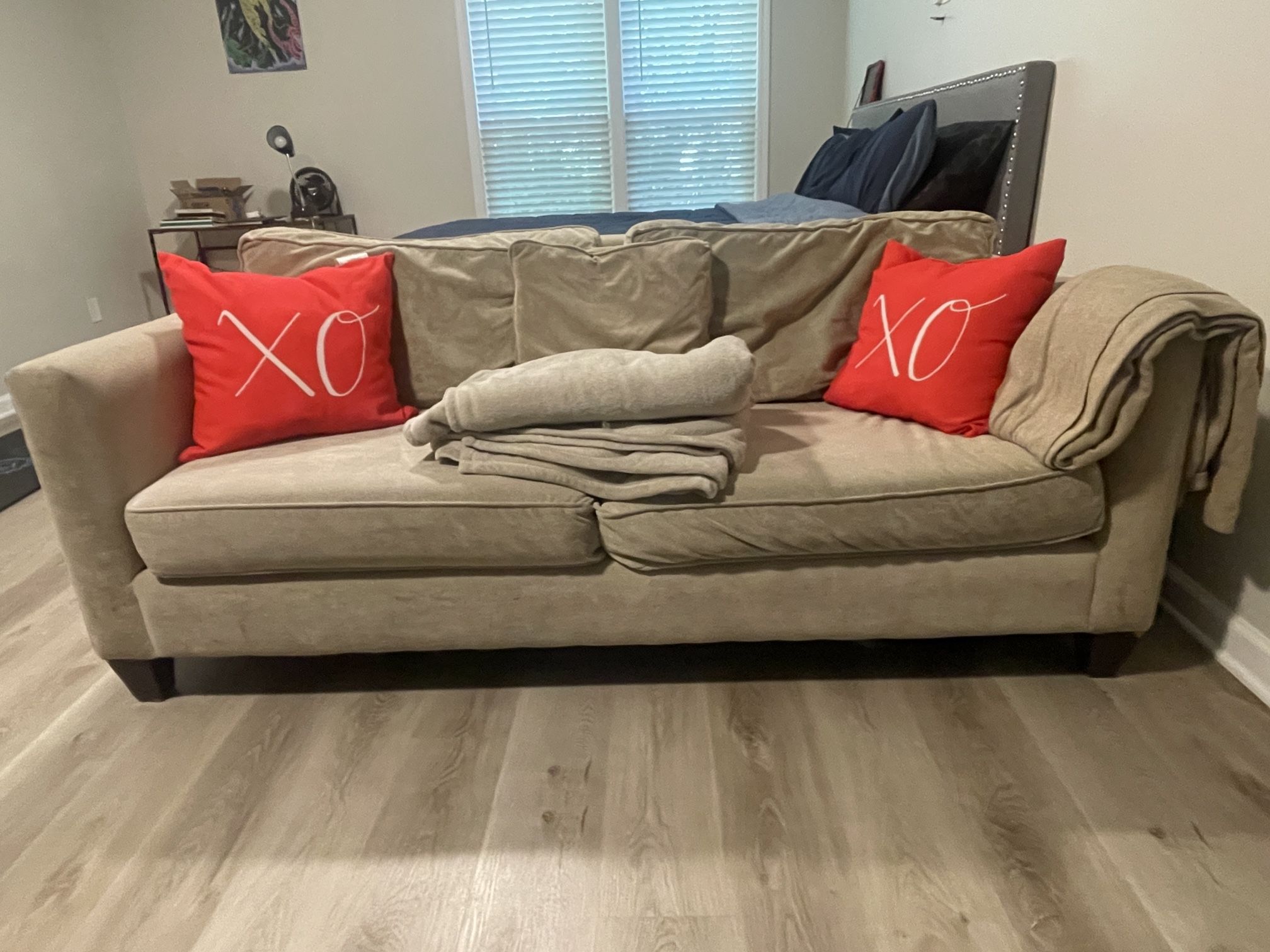 Loveseat Sofa - Beige QUICK SELL!