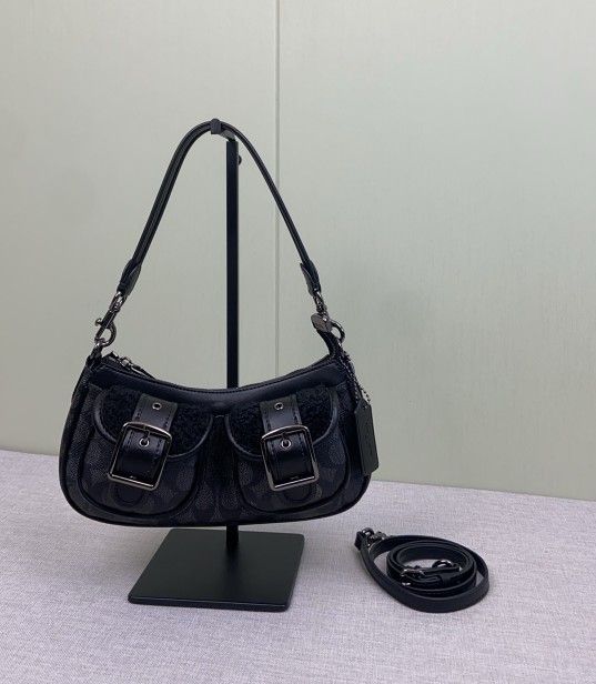 Brand new unused coach motorcycle bag black