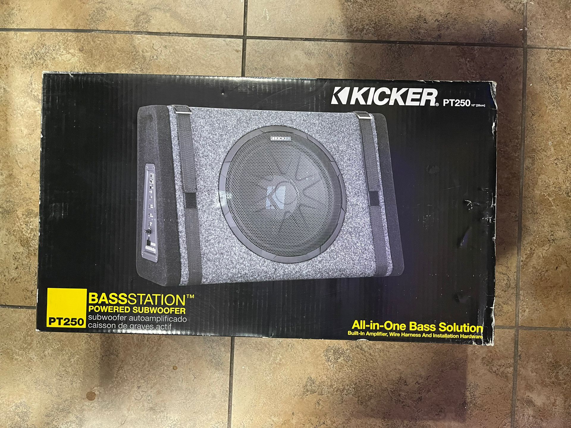Kicker PT250 10" Subwoofer with BuiltIn 100W Amplifier for Sale in