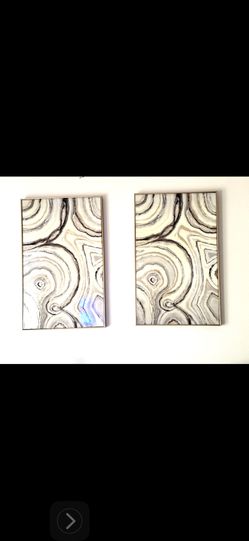 Set Of Large Decorative Wall Art.