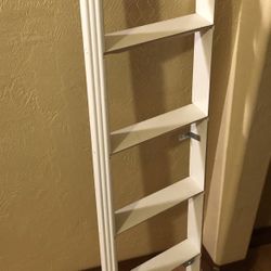 White Loft Bed Ladder Or Use As A Shelf, Architectural Piece