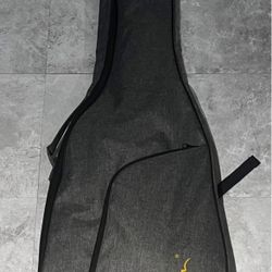 Black electric guitar 