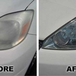 Faded Headlight repair // Smokey lens Sun Damaged Faded Lens headlight Clear repair // Head Lights Repair Buff Fix Lexus Toyota Mercedes