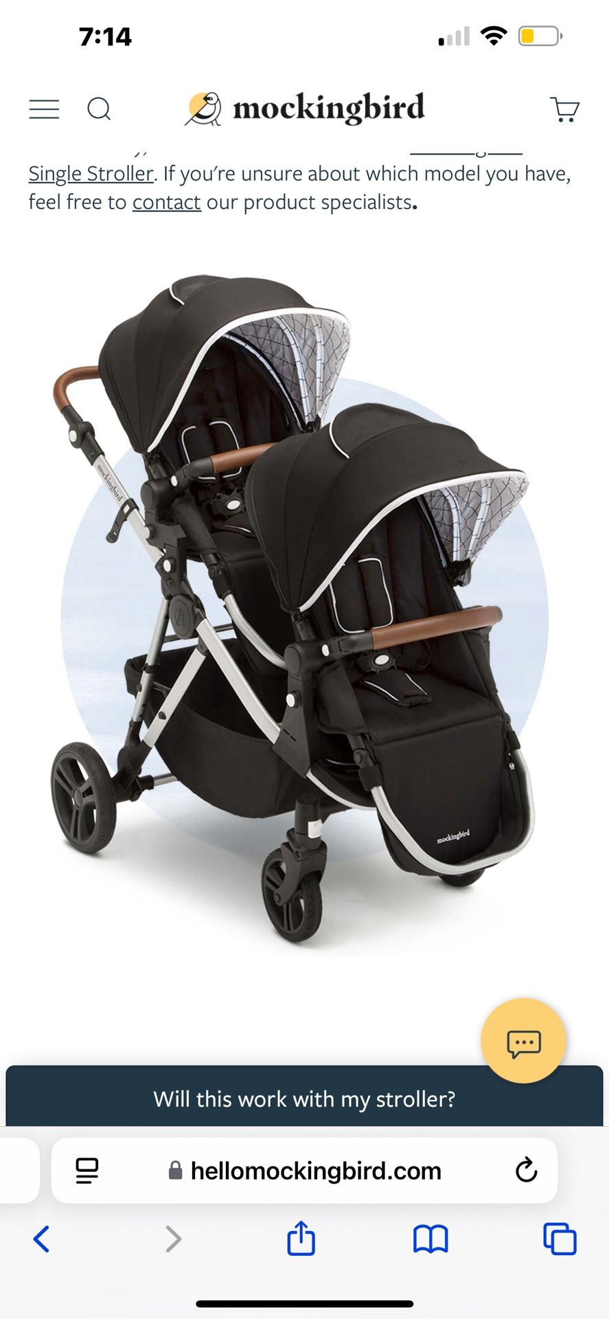 Single To Double Mockingbird Stroller