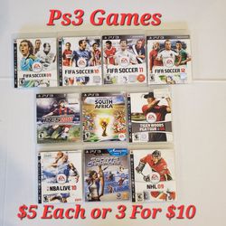 Ps3 Games Tested Working 100% Good Condition