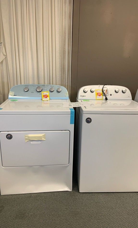 NEW WHIRLPOOL WASHER AND DRYER WED49STBW WTWFW 46XU for Sale in ster