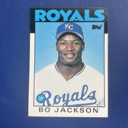 1986 Topps Bo Jackson Rookie Baseball Card 