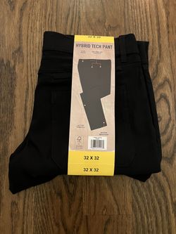 New Weatherproof Vintage Men’s Hybrid Tech Pant Black 