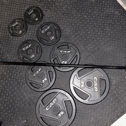 LIKE NEW!! Barbell Weights With Barbell