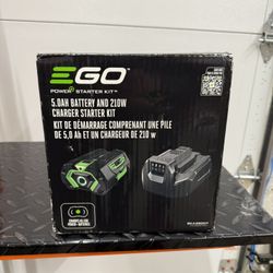 EGO POWER+ 56 -Volt, 5 Ah Lithium Ion (Li-ion) Battery/Charger $369plus tax at Lowe's