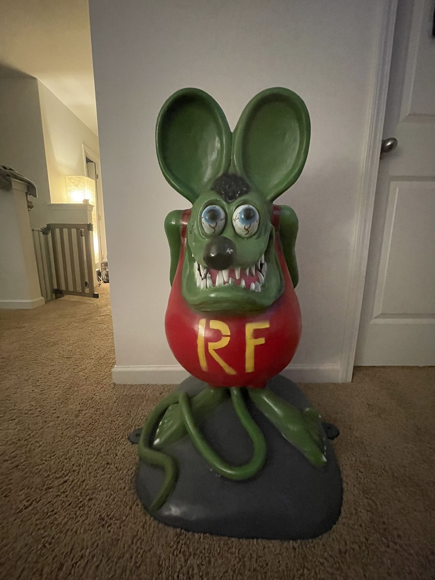 Rare Rat Fink 4Ft Tall  Diecast Aluminium Figure $500