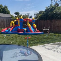 Bounce House With Slide Water 