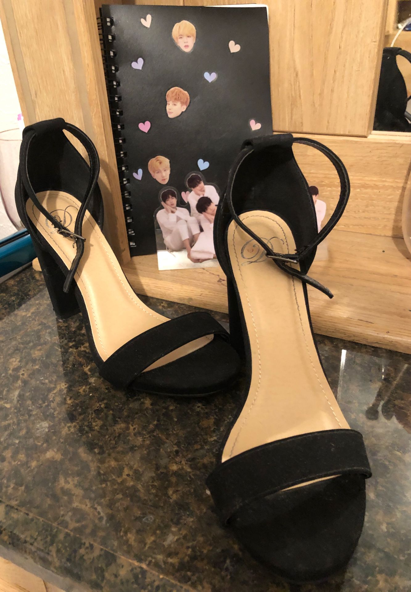 Black heels