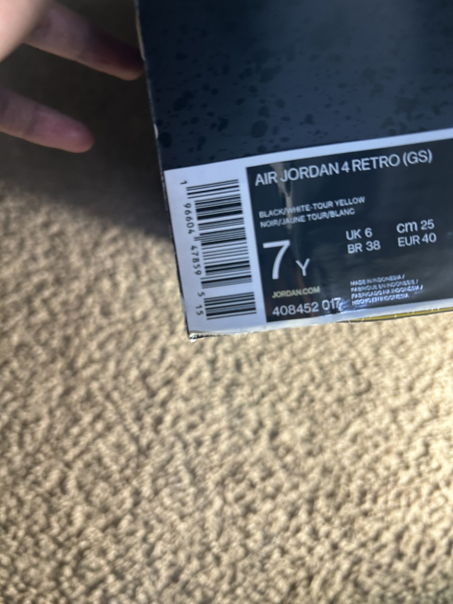 Jordan 4 Yellow Thunder